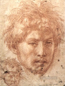 Andrea del Sarto Painting - Cabeza De Un Hombre Joven manierismo renacentista Andrea del Sarto